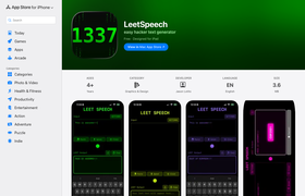 LeetSpeech screenshot